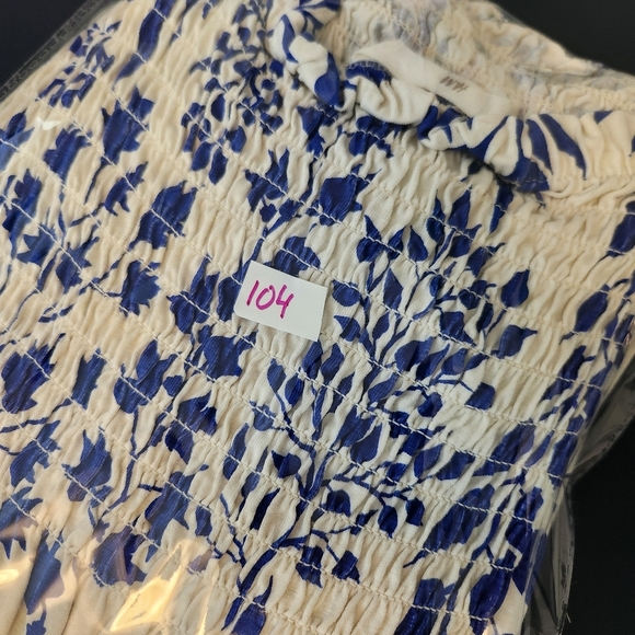 Milkmaid Coquette Girl Puff Sleeve Print Midi Maxi Dress Smockey Stretchy Size M - Picture 13 of 13